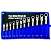 IGRS2-20 - Набор комбинированных дюймовых ключей с трещоткой и шарниром 1/4"-1" (12 предметов)